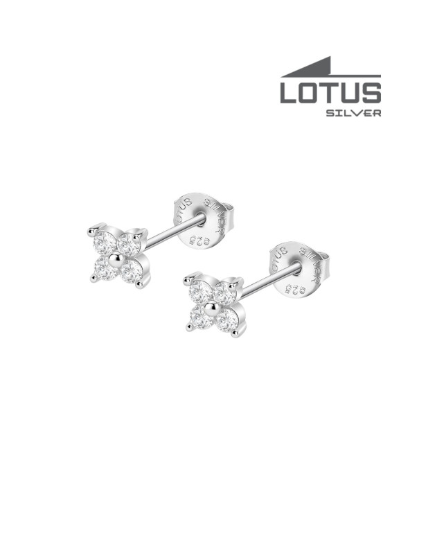 LOTUS SILVER EARRINGS